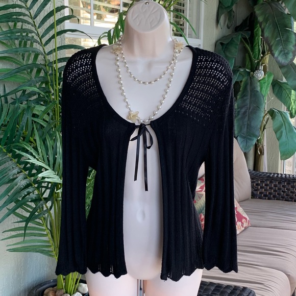 eye candy Sweaters - Cute cardigan tie sweater